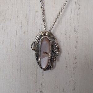 Unique Sterling Silver MOP Necklace